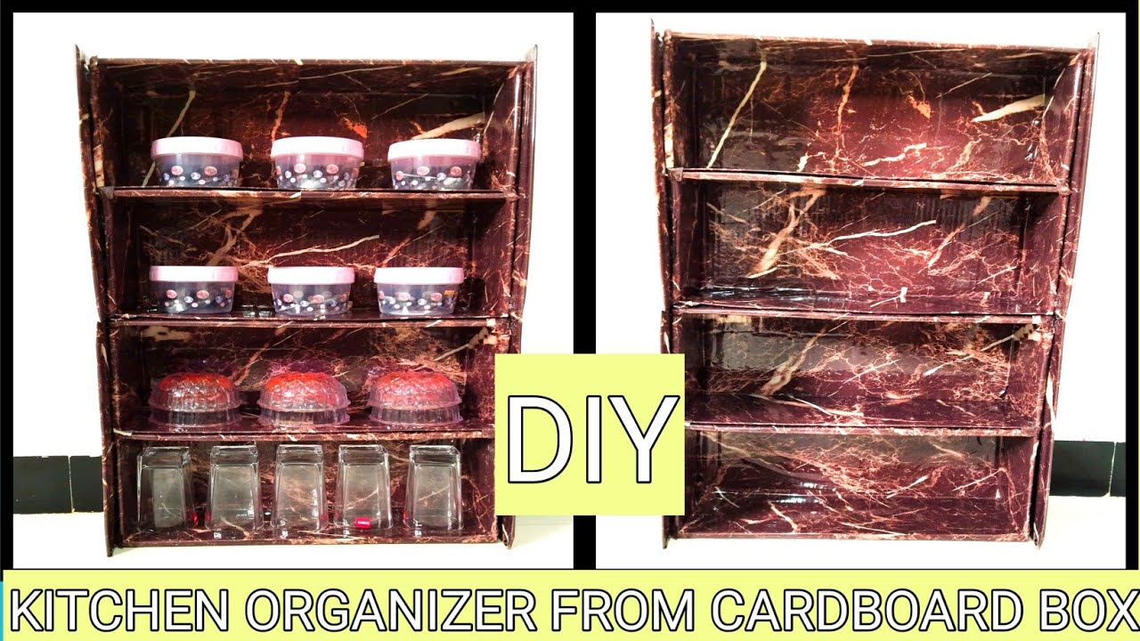 Amazing Kitchen Organizer From Cardboard | DIY Kitchen Rack