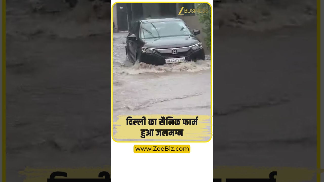 Rain wreaks havoc in Delhi's Sainik Farm, roads turn into ponds