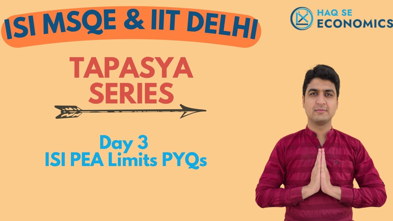 ISI MSQE & IIT Delhi Preparation | Tapasya Series (Daily Live Practice) | Day 3