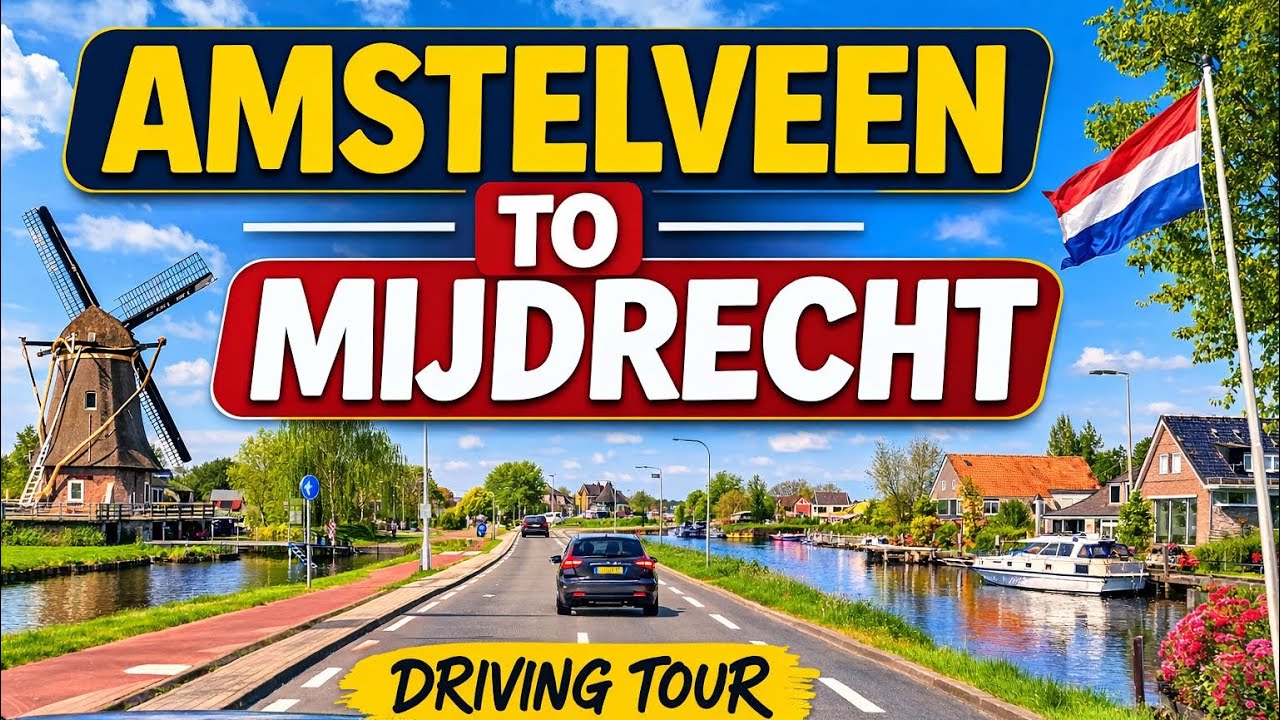 Amstelveen to Mijdrecht Driving Tour 🇳🇱 | Beautiful Dutch Countryside Drive 4K 