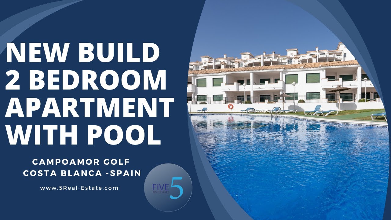NEW BUILD 2 BEDROOM APARTMENT WITH POOL - CAMPOAMOR GOLF - ORIHUELA COSTA - SPAIN