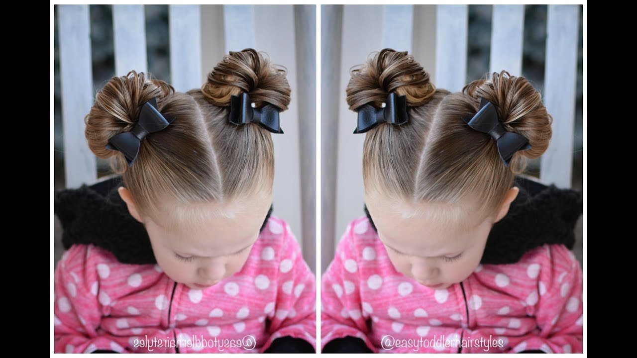 Minnie Mouse Buns - Hair Tutorial