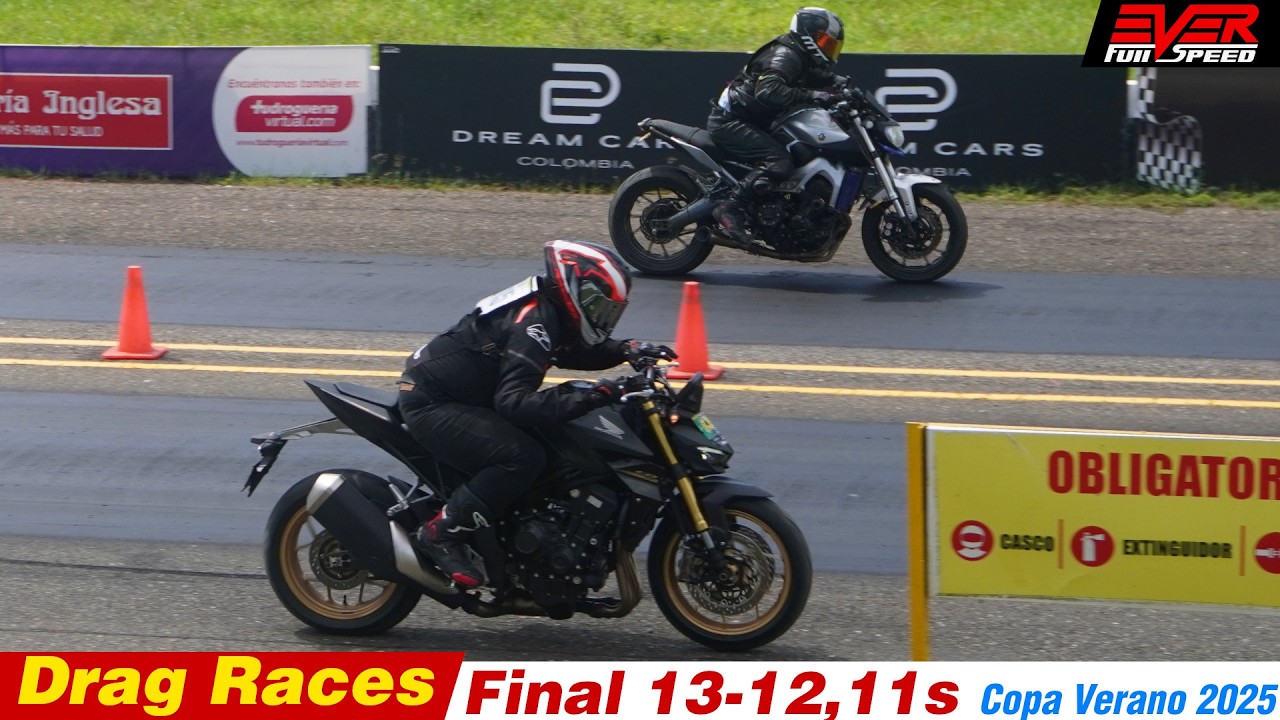 DRAG RACES: New CB1000R 🆚 MT-09 🔥 Africa Twin 🆚 RMZ 450 🆚 Kawa Z800 🆚 CBR650R 🔥 Copa Verano 2025