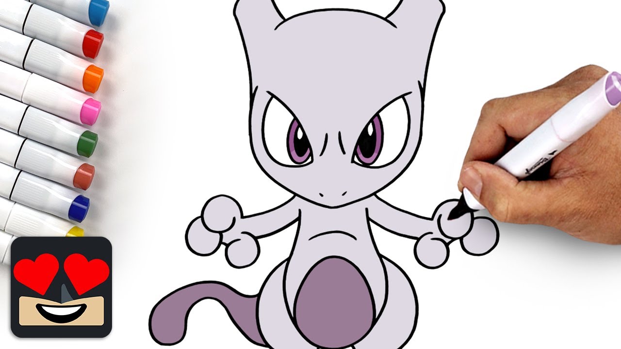 How To Draw Mewtwo | Pokemon