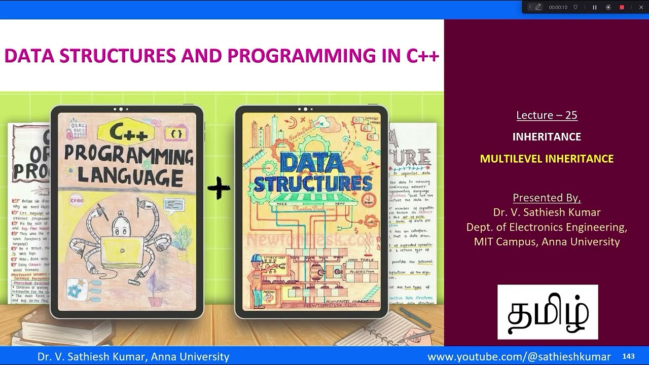 Лекция 25. Многоуровневое наследование. Тамильский язык.