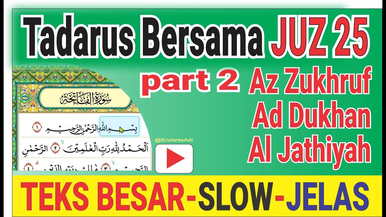 [LIVE] Tadarus Bareng Ramadan Juz 25 part 2 Kecepatan Slow - Fokus Tajwid & Kelancaran