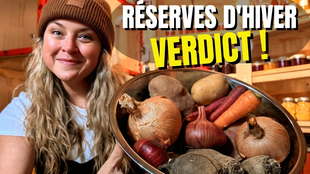 La CONSERVATION de nos légumes tient-elle tout l’hiver ? (Et suivi de nos semis!)