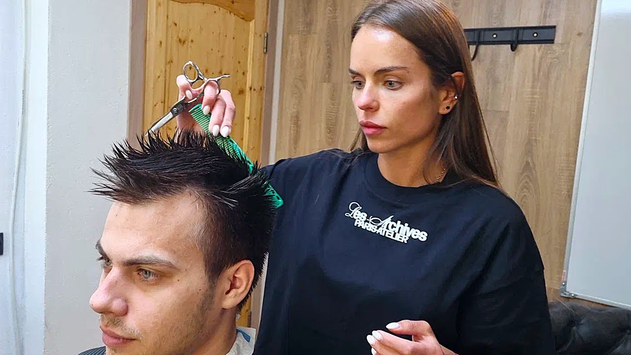 💈It's a long Story💈With a Fusion Haircut for an Athlete with Very COARSE Hair🔥