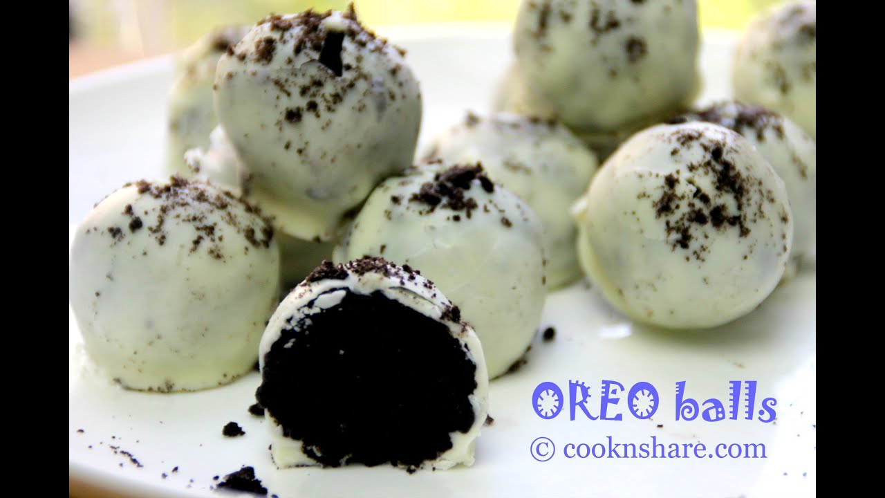 No Bake White Chocolate Oreo Balls - 3 Ingredients