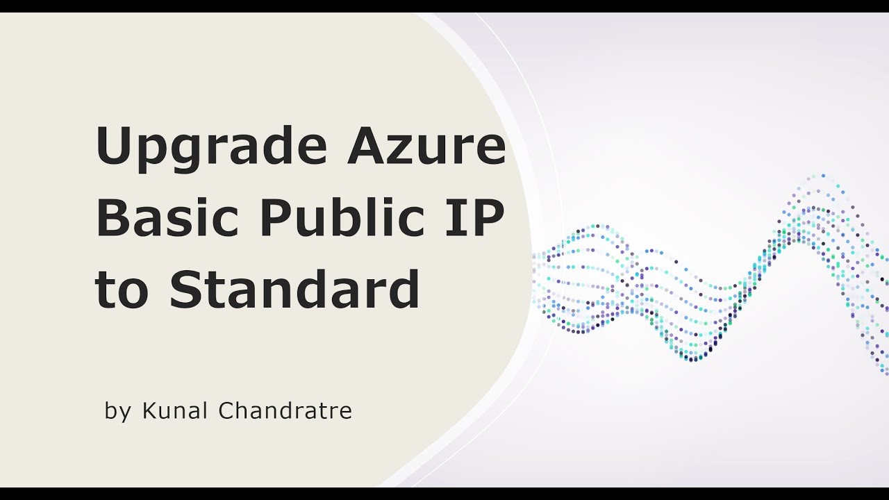 Upgrading a basic public IP address to standard sku