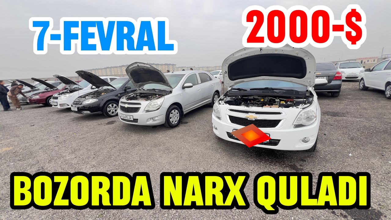 7-FEVRAL 2000-$ NEXIA BOZORDA NARX QULADI SIRDARYO MIRZACHÒL MASHINA BOZORI 