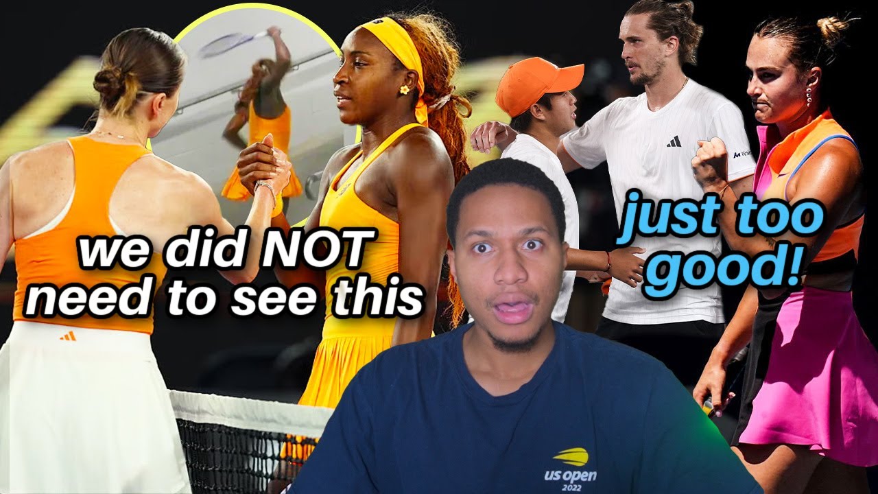 Coco criticizes racket smash clip after SHOCK loss 😤 Sabalenka & Zverev clutch