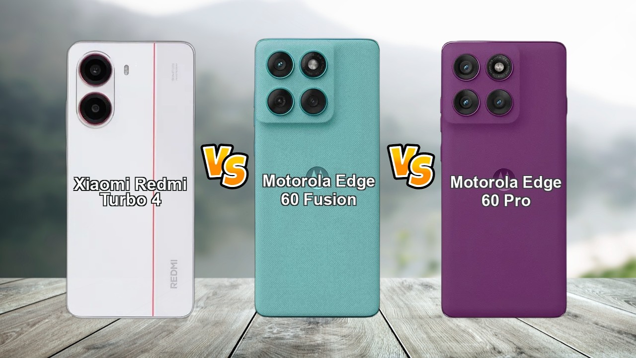 Xiaomi Redmi Turbo 4 vs Motorola Edge 60 Pro vs Fusion: Full Comparison!