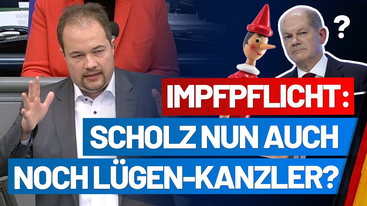Olaf Scholz nun offiziell der neue L&uuml;gen-Kanzler? Martin Sichert - AfD-Fraktion im Bundestag