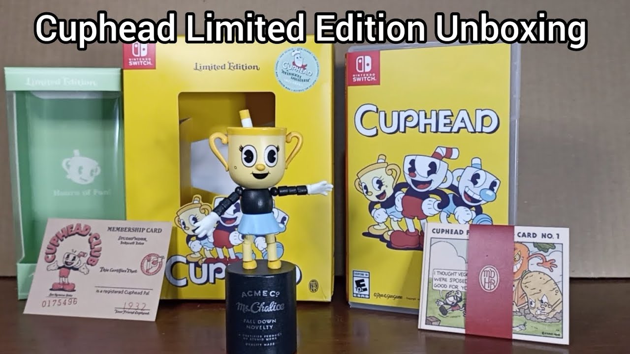 Cuphead Limited Edition Unboxing Nintendo Switch con Miss Chalice