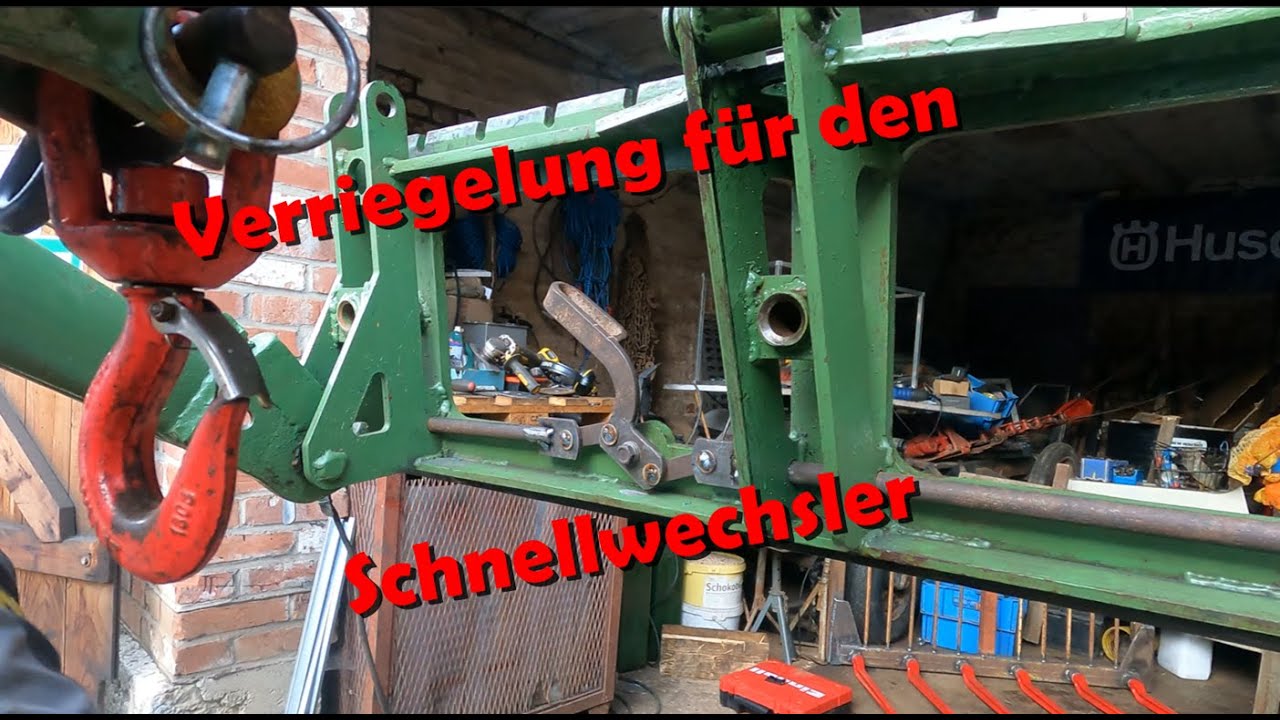 Verriegelung für Eigenbau Schaufel | Schnellwechseler