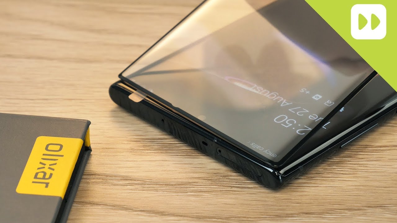 Инструкция по установке и обзор защитной пленки Olixar для Samsung Galaxy Note 10 Plus.