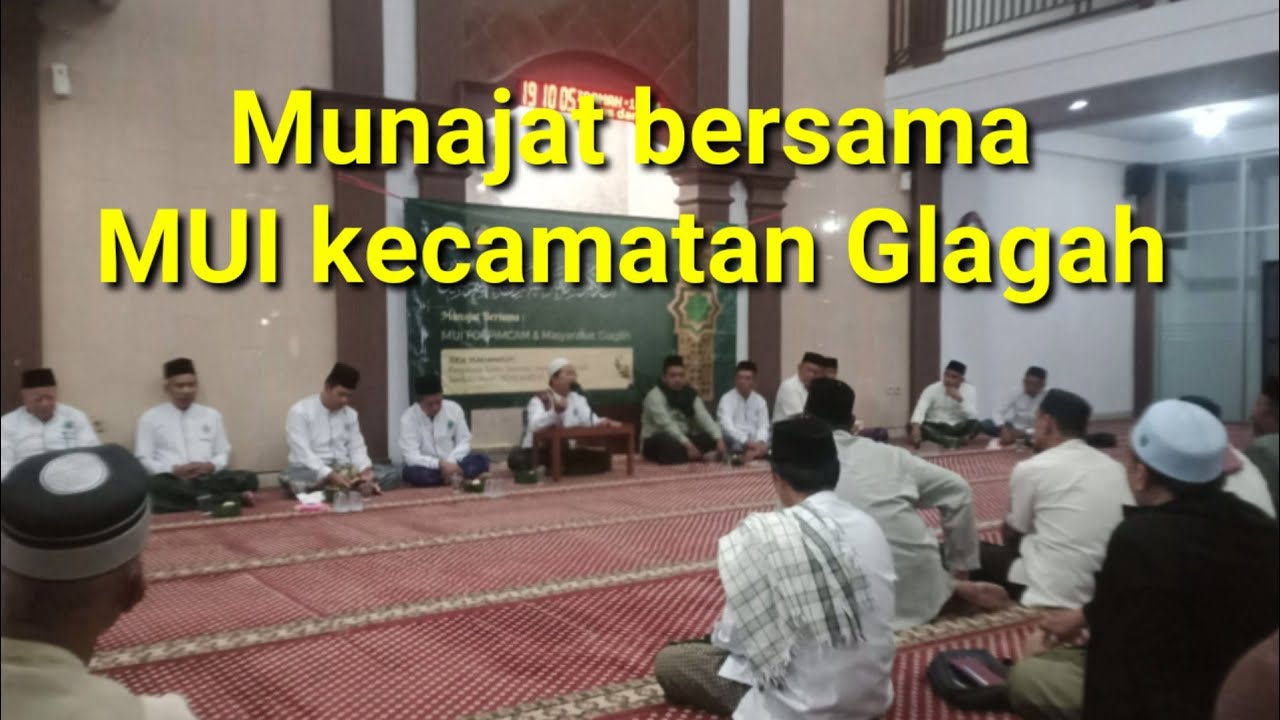 Munajat bersama MUI kecamatan Glagah II Berniaga tanpa rugi