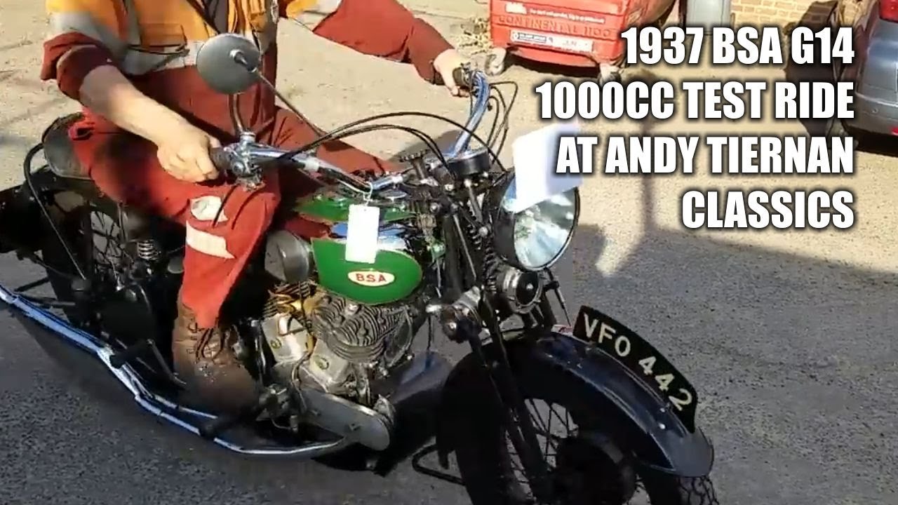 1937 BSA G14 1000cc на гонках Andy Tiernan Classics #5563BSA