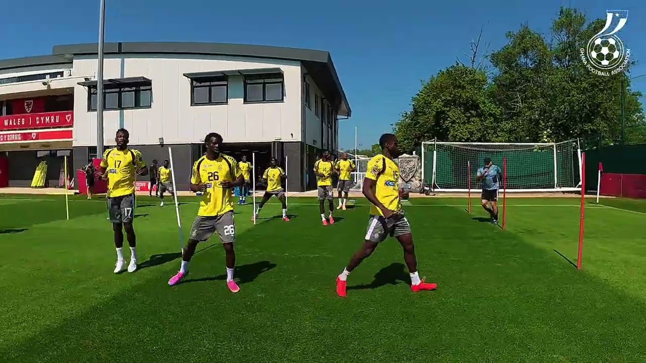 BLACK STARS SECOND TRAINING IN CARDIFF AHEAD OF WALES FRIENDLY MATCH