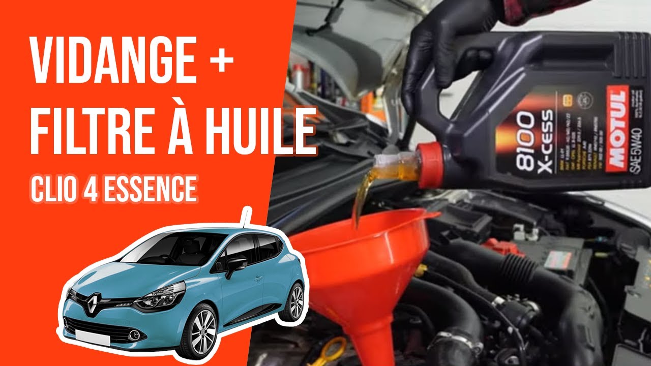Vidange et changement du filtre à huile Clio 4 0.9 TCe 🛢