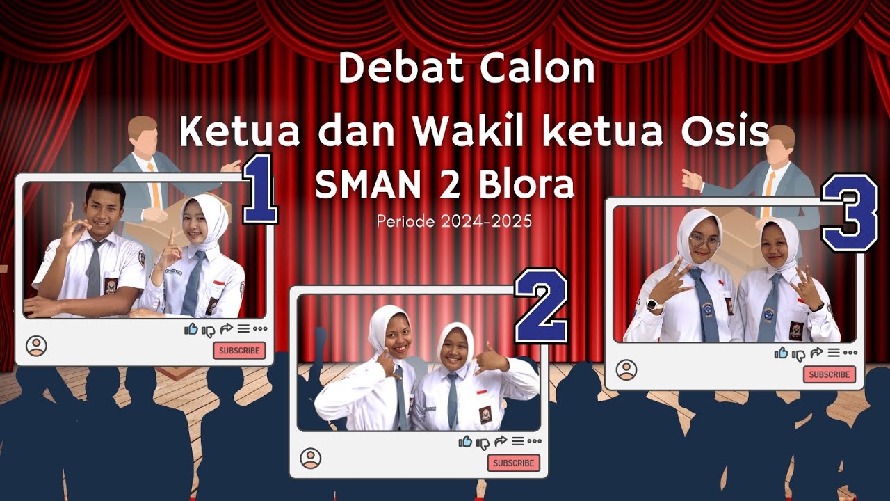 DEBAT CALON KETUA DAN WAKIL KETUA OSIS SMA NEGERI 2 BLORA MASA BHAKTI 2024/2025