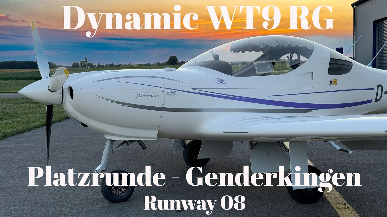 Platzrunde mit einer WT9 Dynamic RG am Flugplatz Genderkingen