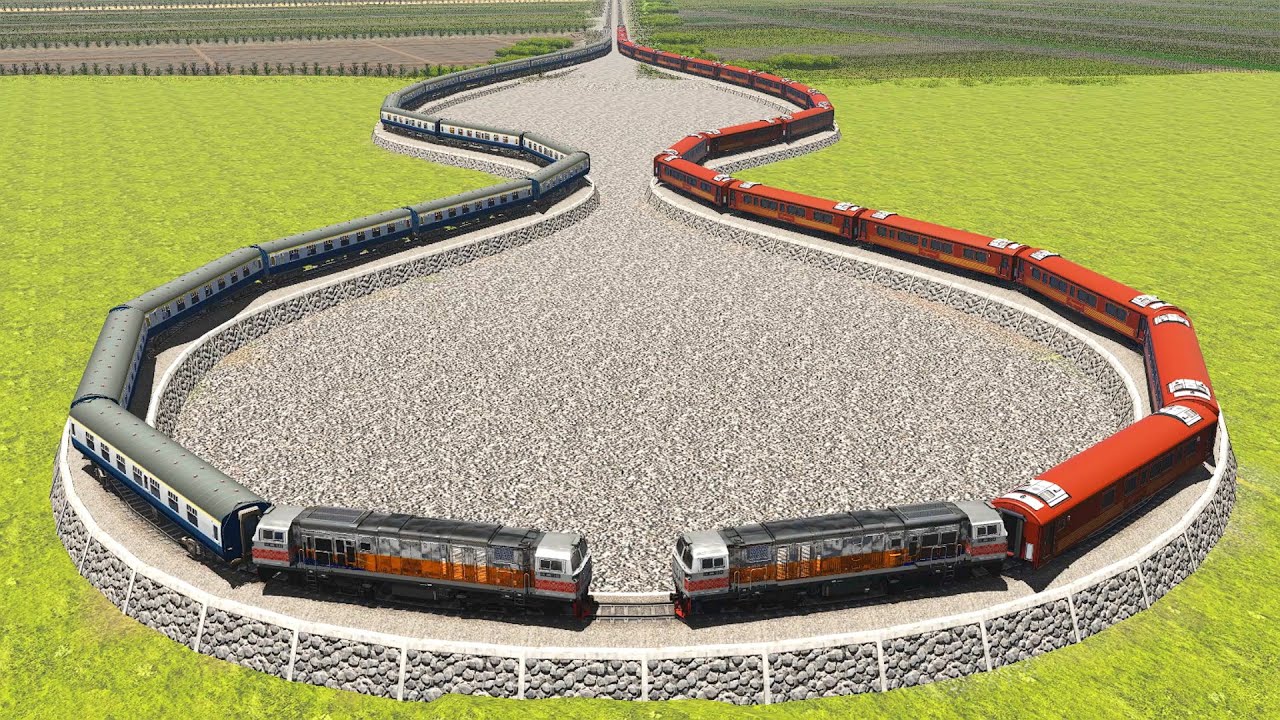 The Most Extreme U-Turn Railroad Track | Train Simulator | Trainz railfans in