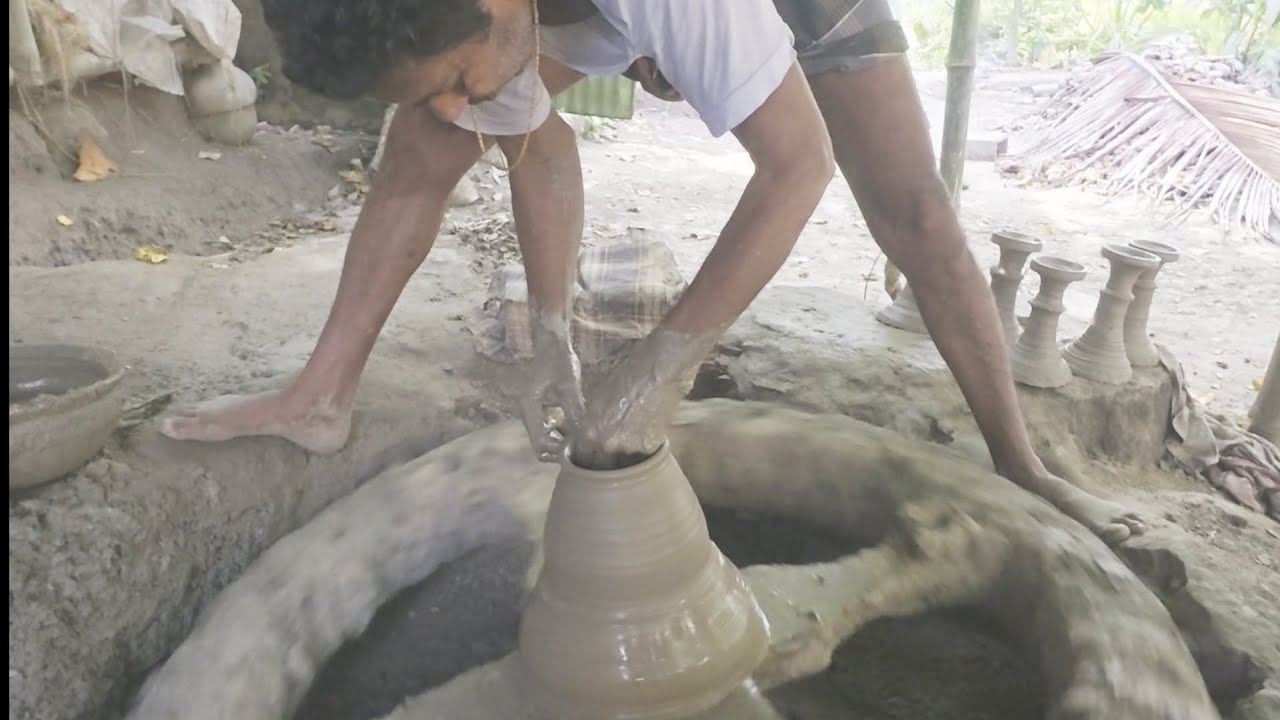 Big size clay pot making #shorts #shortvideo #clay #claypot #claywork #handmade
