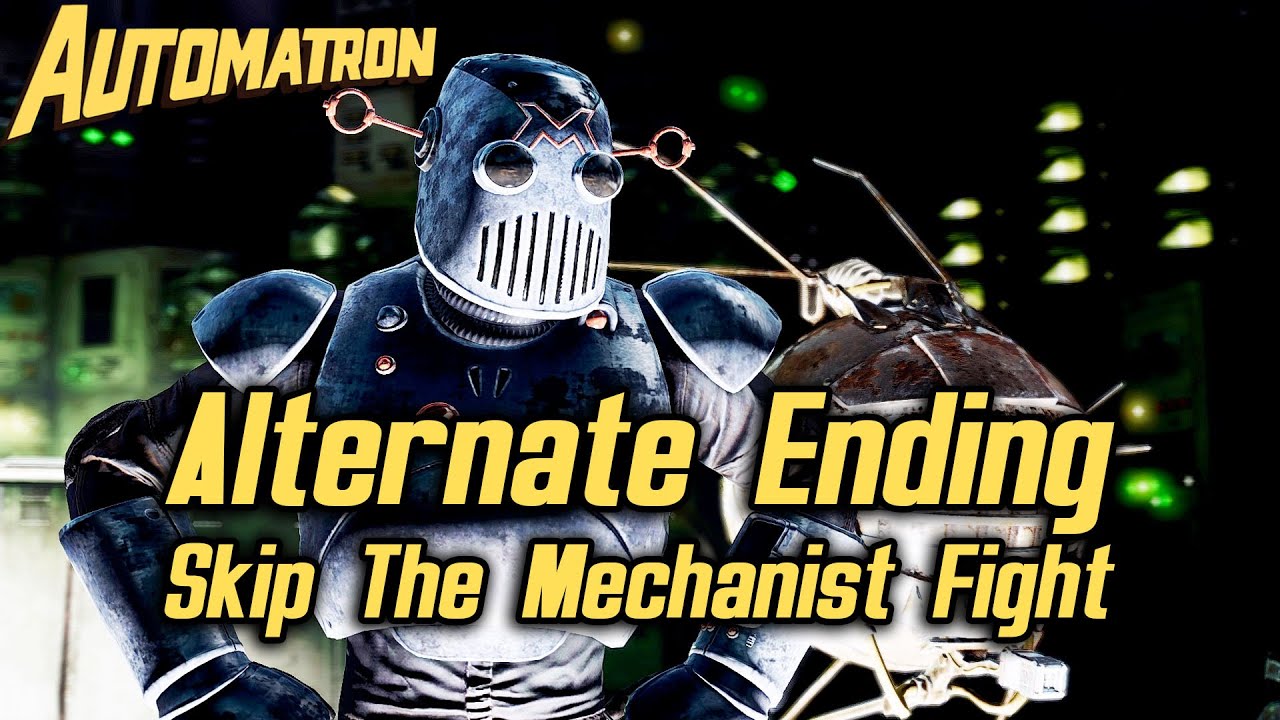 Fallout 4 Automatron DLC - Alternate Ending - How to Skip The Mechanist Fight