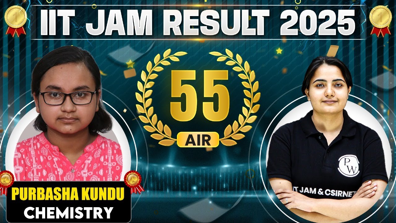 Meet IIT JAM Chemistry 2025 - AIR 55 Purbasha Kundu🏆 || IIT JAM Result 2025 Topper Interview