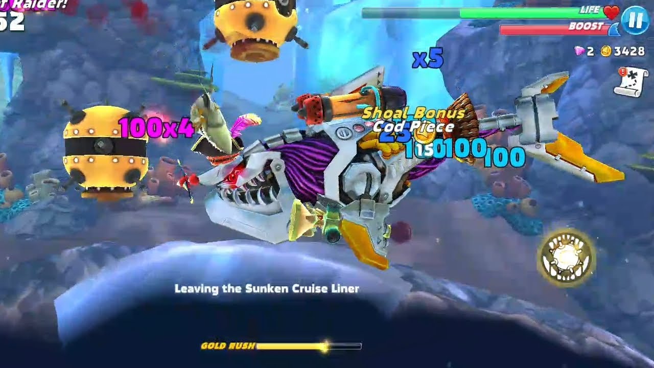 Robo Shark gameplay - Hungry Shark World