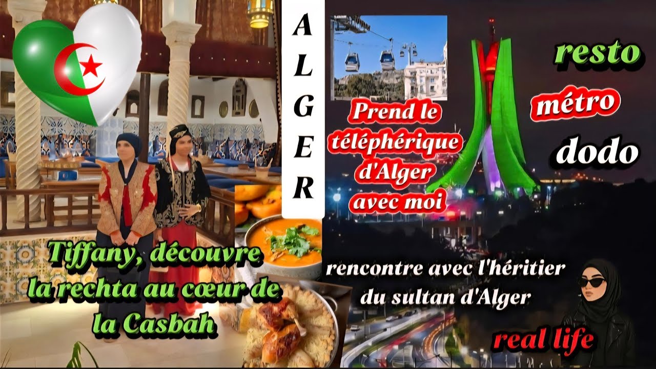 Une Française découvre Alger🤍🇩🇿🤍 real life in  Algéria Resto,métro dodo