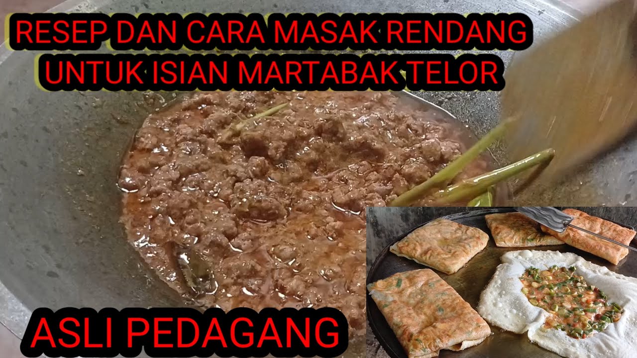 RESEP DAN CARA MEMASAK RENDANG DAGING SAPI UNTUK ISIAN MARTABAK TELOR
