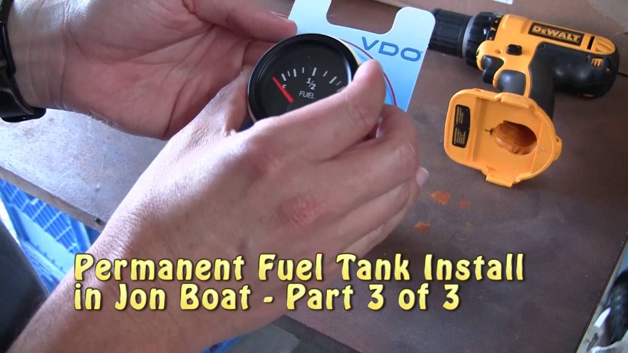Installing permanent fuel tank in Duracraft Jon Boat - part 3 of 3
