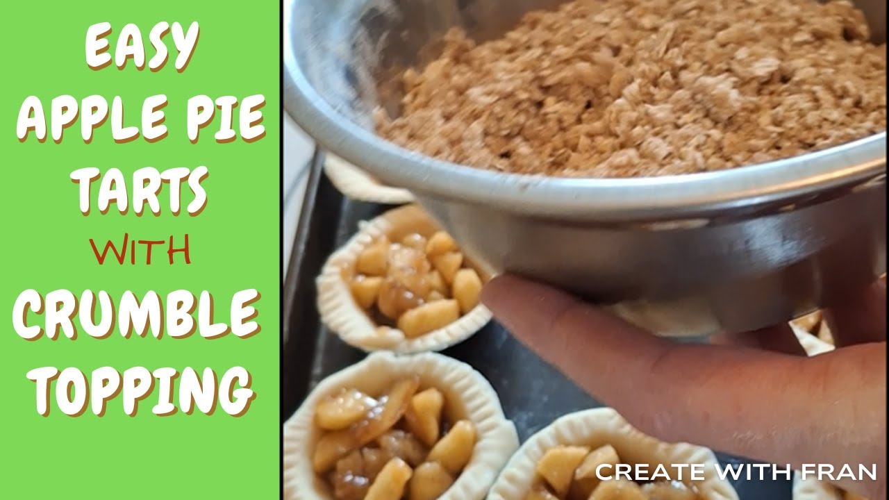 Easy Apple Pie Tarts with Crumble Topping