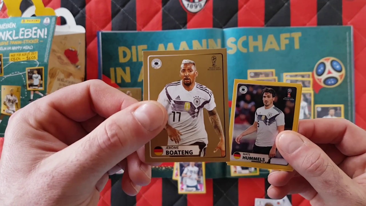 PANINI WORLD CUP RUSSIA 2018 - STICKERS MC DONALD GERMANY!!! GOLD BOATENG!!!