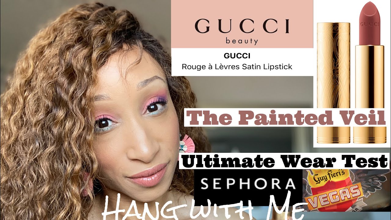 GUCCI lipstick The Painted Veil/Ultimate Wear Test/ Las Vegas Strip