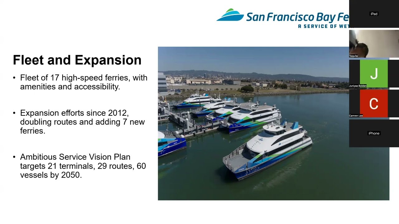 Workforce Wednesday: Terence Candell with the San Francisco Bay Ferry