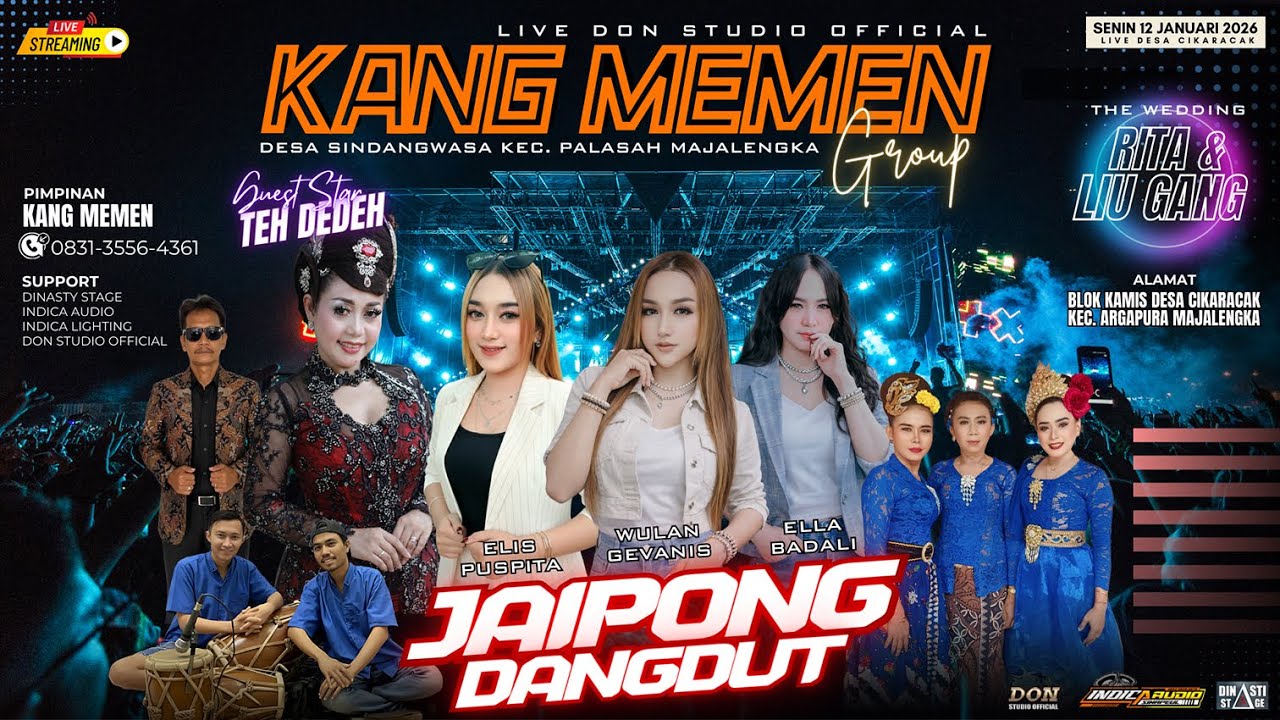 LIVE [ SIANG ] JAIPONG DANGDUT KANG MEMEN GROUP - CIKARACAK ARGAPURA MAJALENGKA