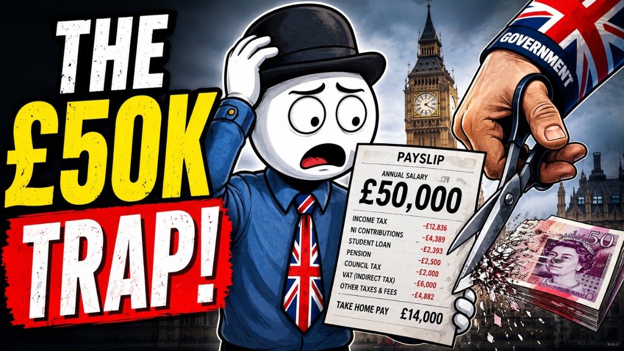 Why Earning &pound;50k In The UK Now Makes You Poor (The Stealth Tax)