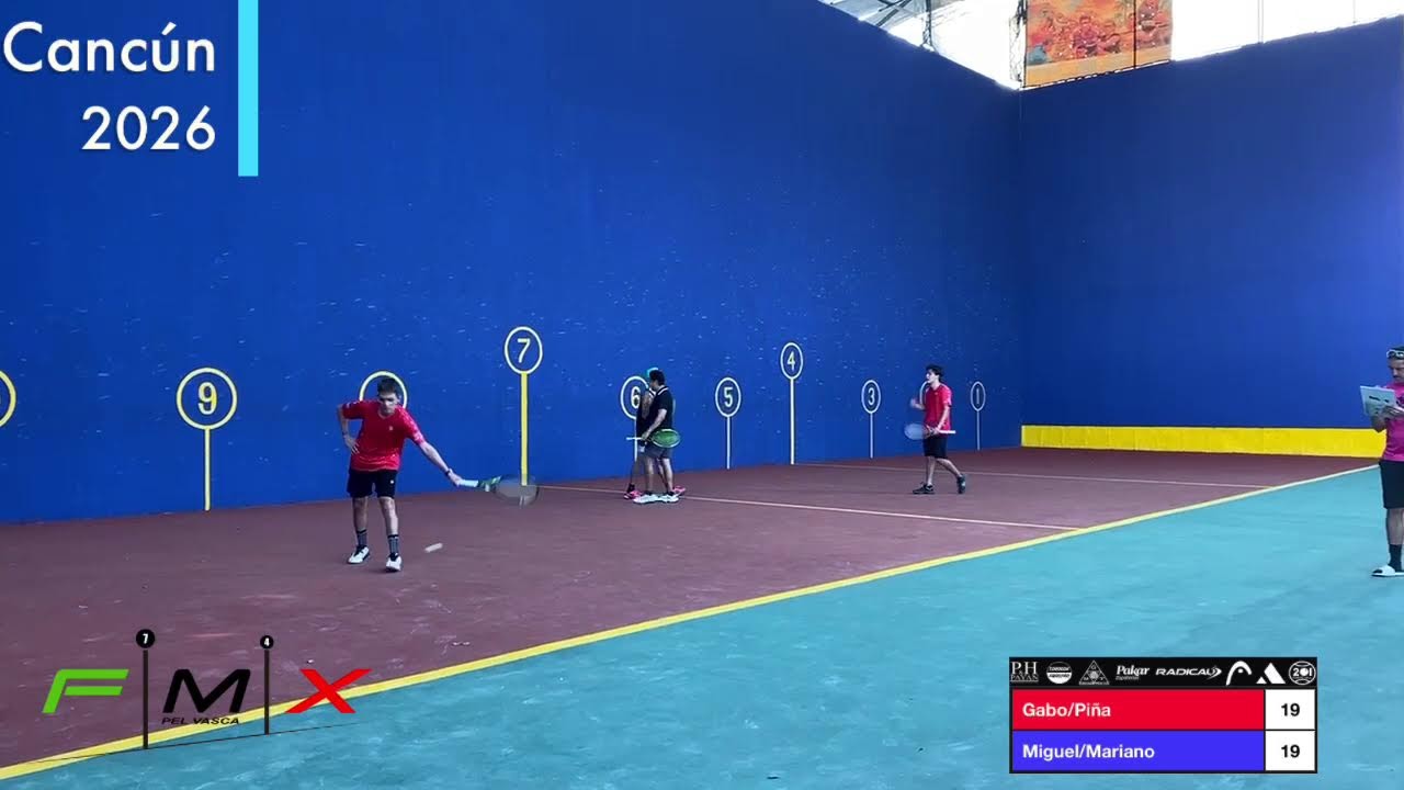 Abierto Nacional de Frontenis  Cancún 2026  “Raquet Club”  Gabo/Piña VS Mariano/Miguel