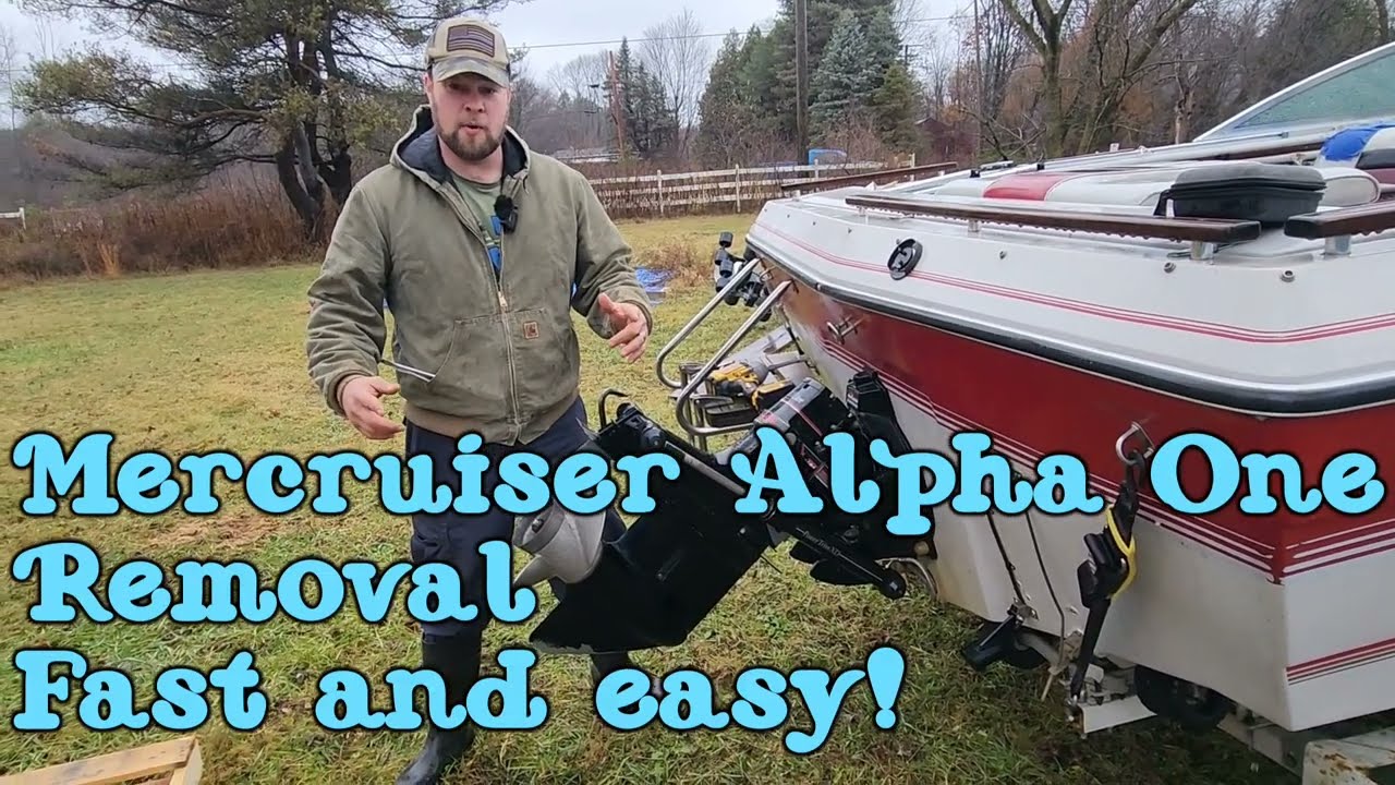 Как быстро и легко снять привод Mercruiser Alpha One!