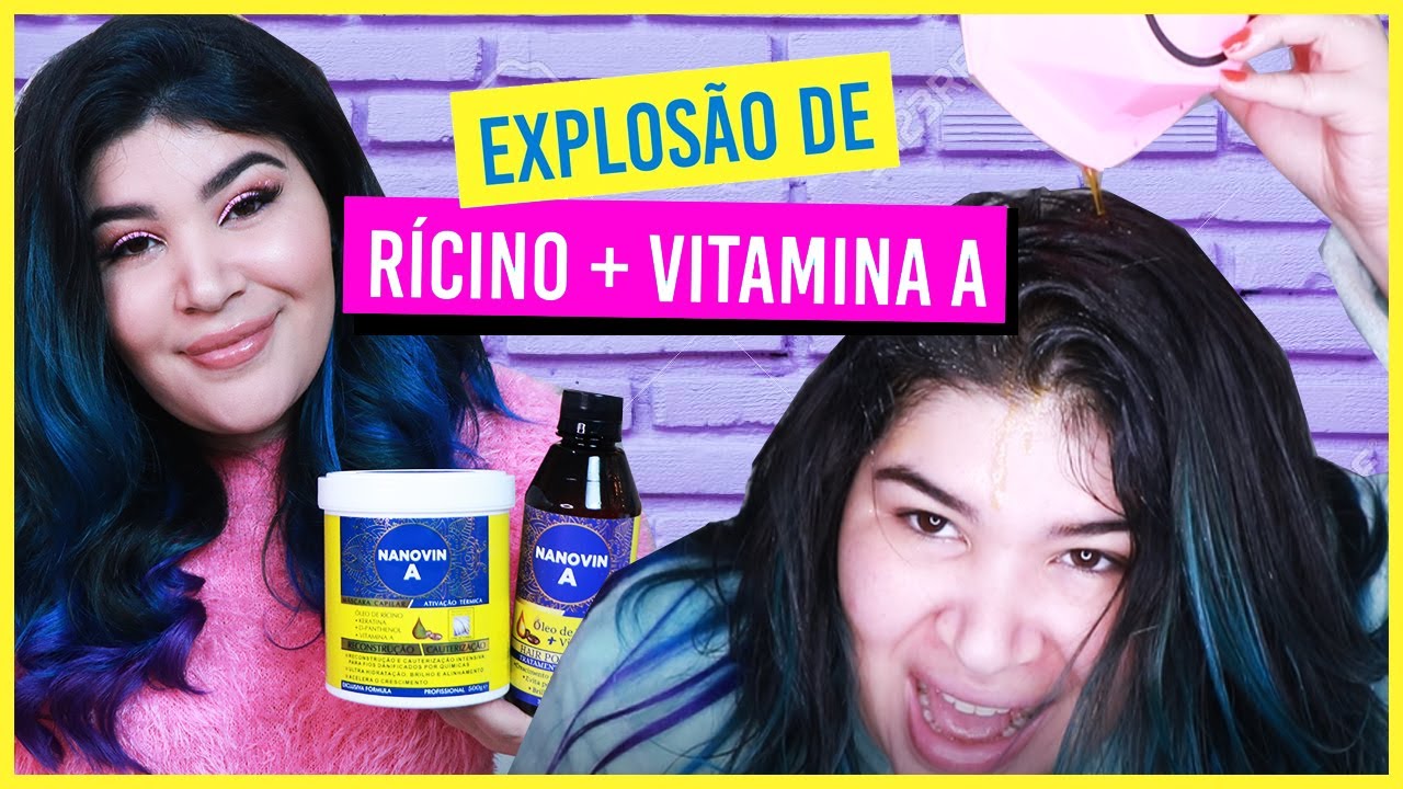 💥EXPLOSÃO DE RÍCINO + VITAMINA A: Lançamentos Nanovin para crescimento capilar
