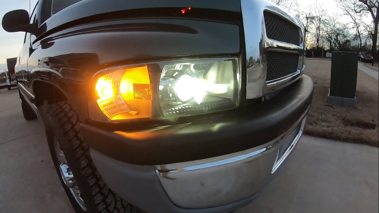1999 Ram 2500 Headlight HID Projector Retrofit