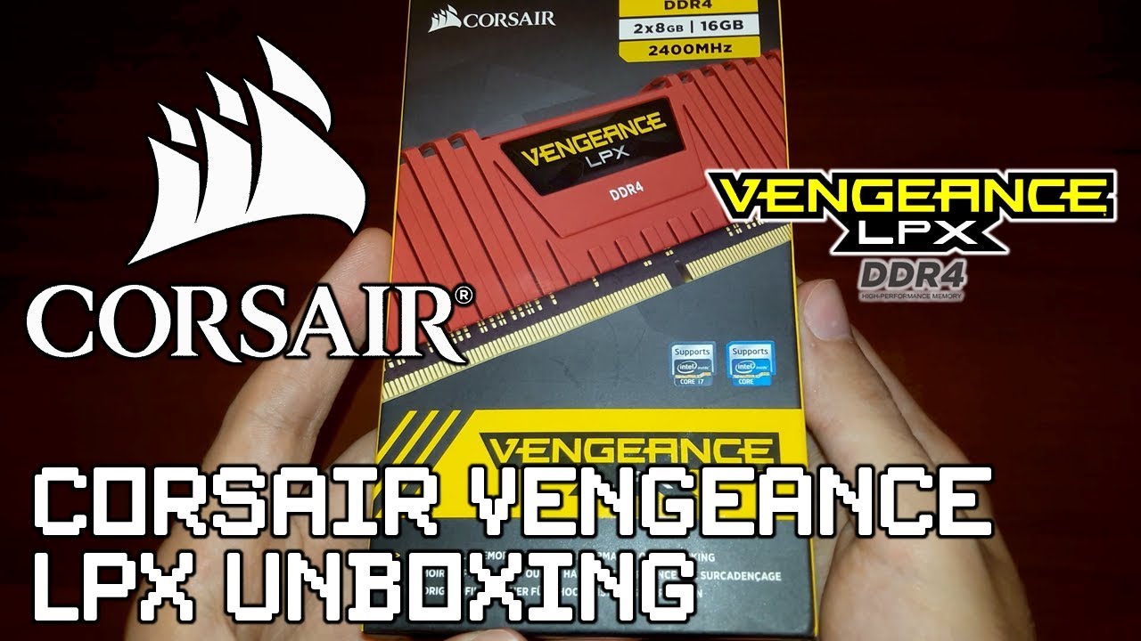 Corsair Vengeance LPX 16GB DDR4 2400 MHz Unboxing (CMK16GX4M2A2400C14R)