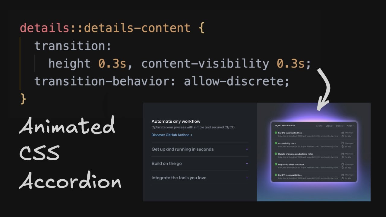 How to build Animated and CSS-only Accordions