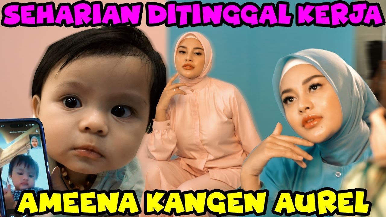 100% GEMESH!! Ameena Nungguin Aurel Pulang! KANGEN MAMAH