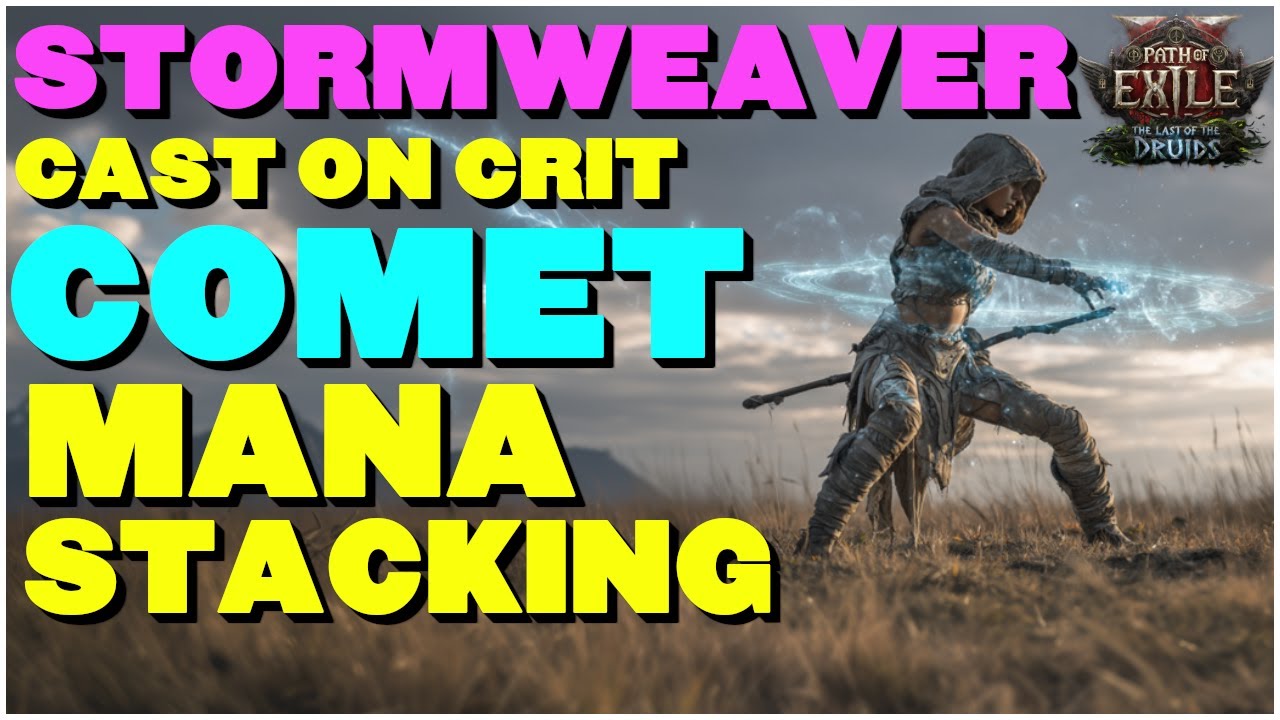 [Poe 2 0.4] Mana Stacking Cast On Crit Comet! Blast Through All Content With Comets! Build Guide!