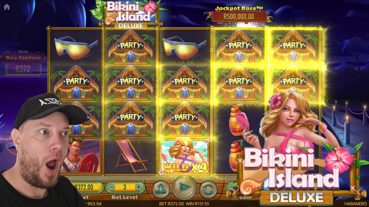 Bikini Island Deluxe HUGE WIN on this NEW game